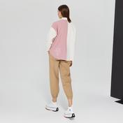 Converse Colorblocked Button Down Kadın Krem Gömlek