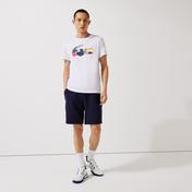Lacoste SPORT Erkek Regular Fit Bisiklet Yaka Baskılı Beyaz T-Shirt