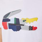 Lacoste SPORT Erkek Regular Fit Bisiklet Yaka Baskılı Beyaz T-Shirt