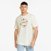 Puma Downtown Graphic Erkek Beyaz T-Shirt