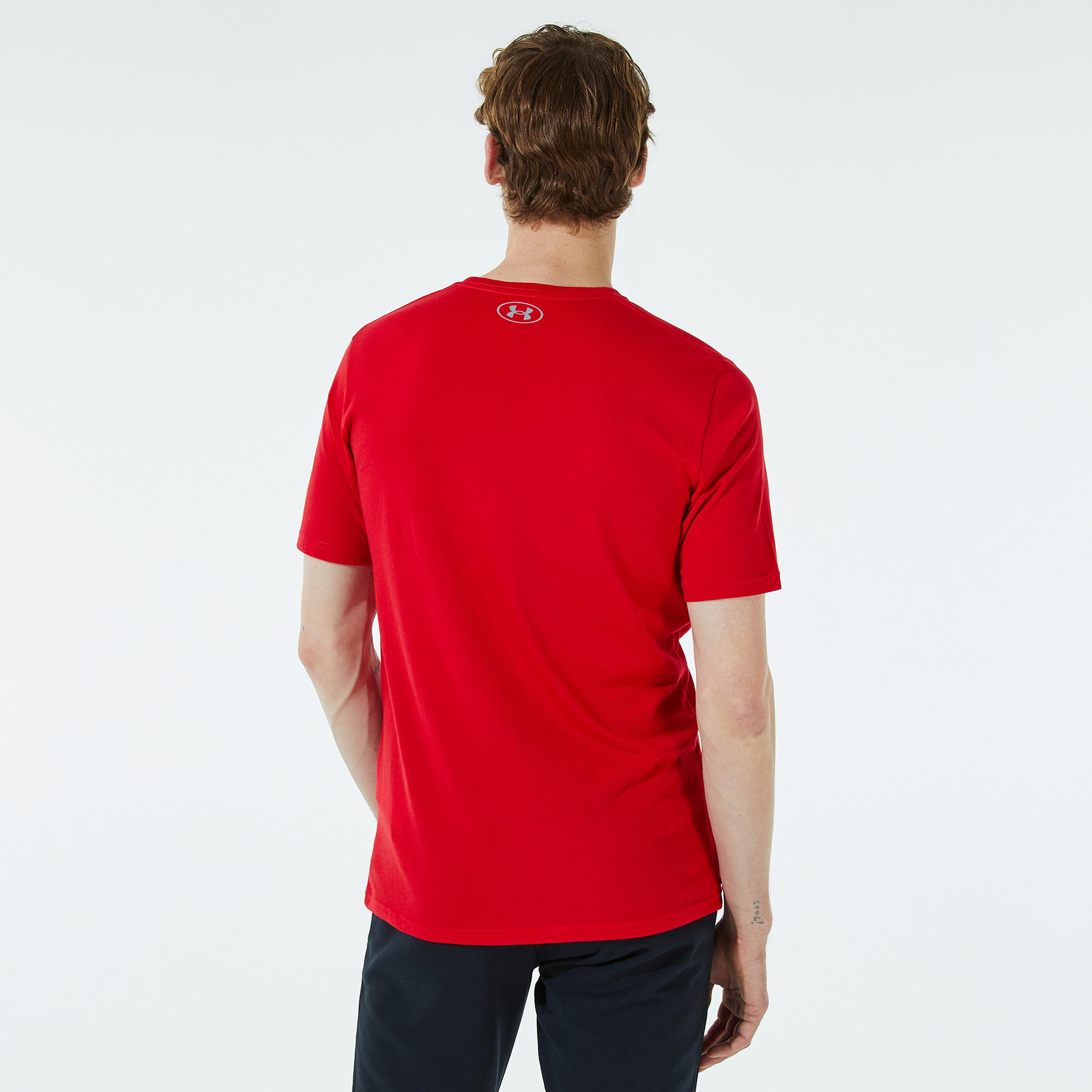Under Armour Team Issue Wordmark Erkek Kırmızı Kısa Kollu T-Shirt
