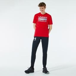 Under Armour UA Team Issue Wordmark Erkek Kırmızı T-Shirt
