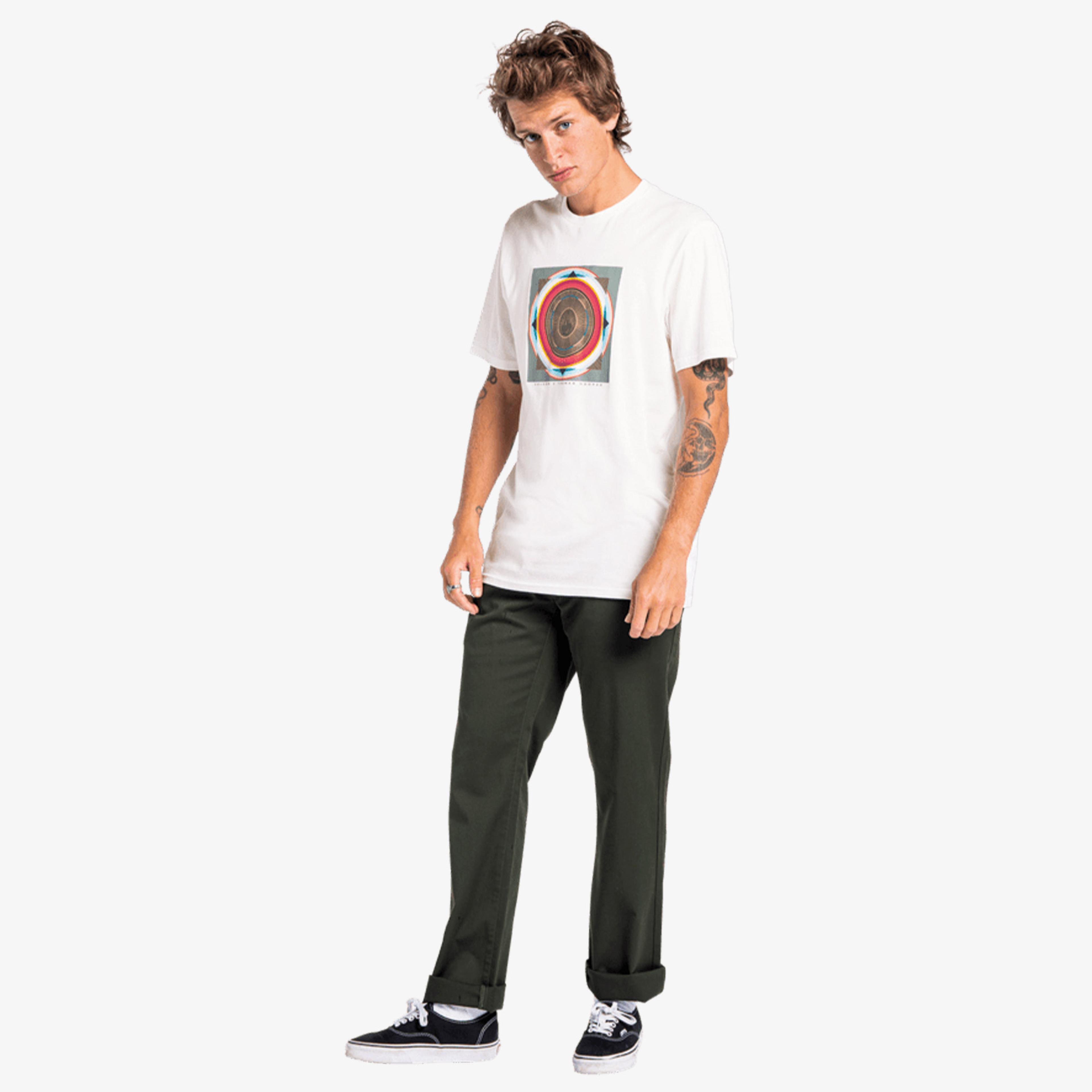 Volcom Thomas Hooper Erkek Beyaz T-Shirt