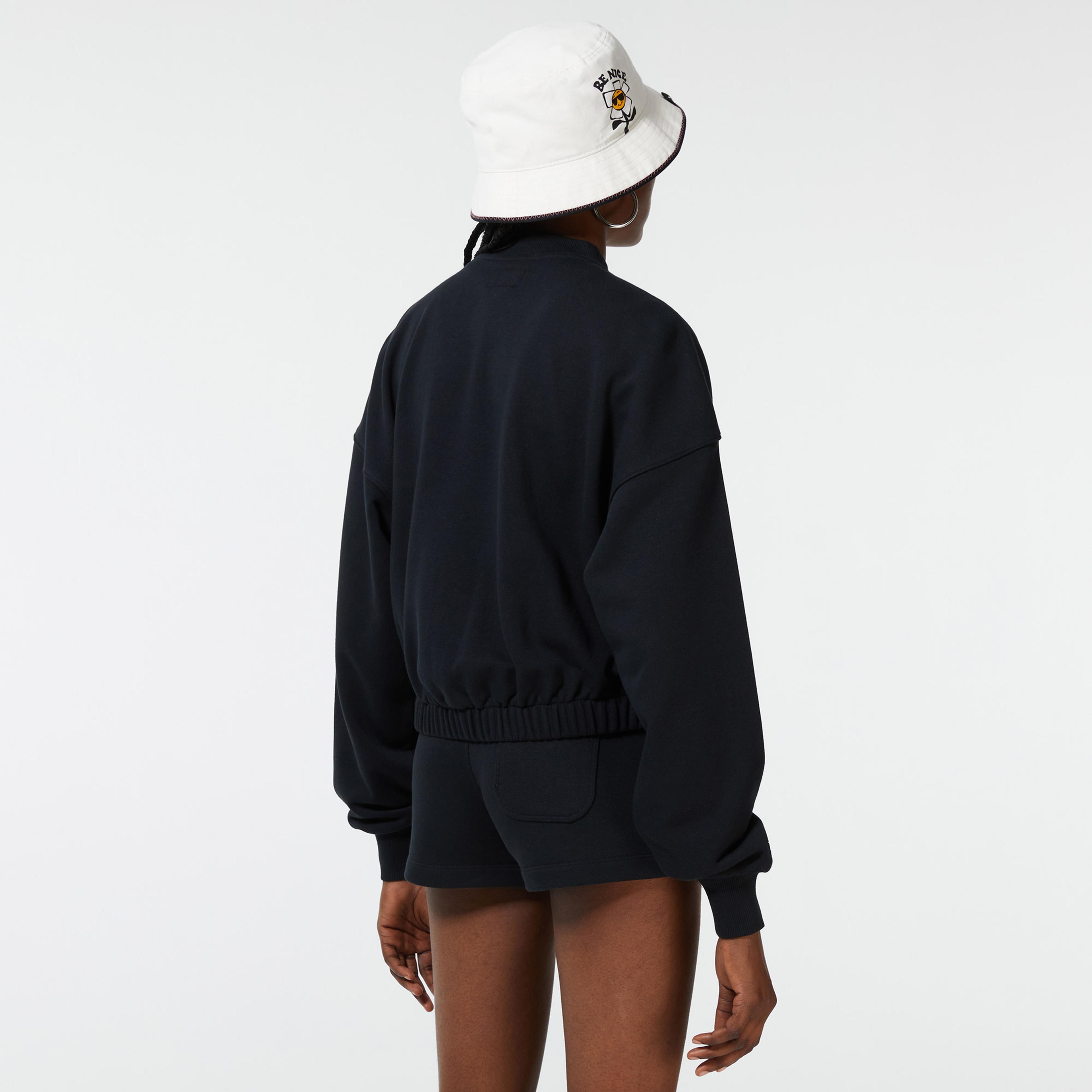 Converse Icon Play Full Zip Kadın Siyah Eşofman Üstü