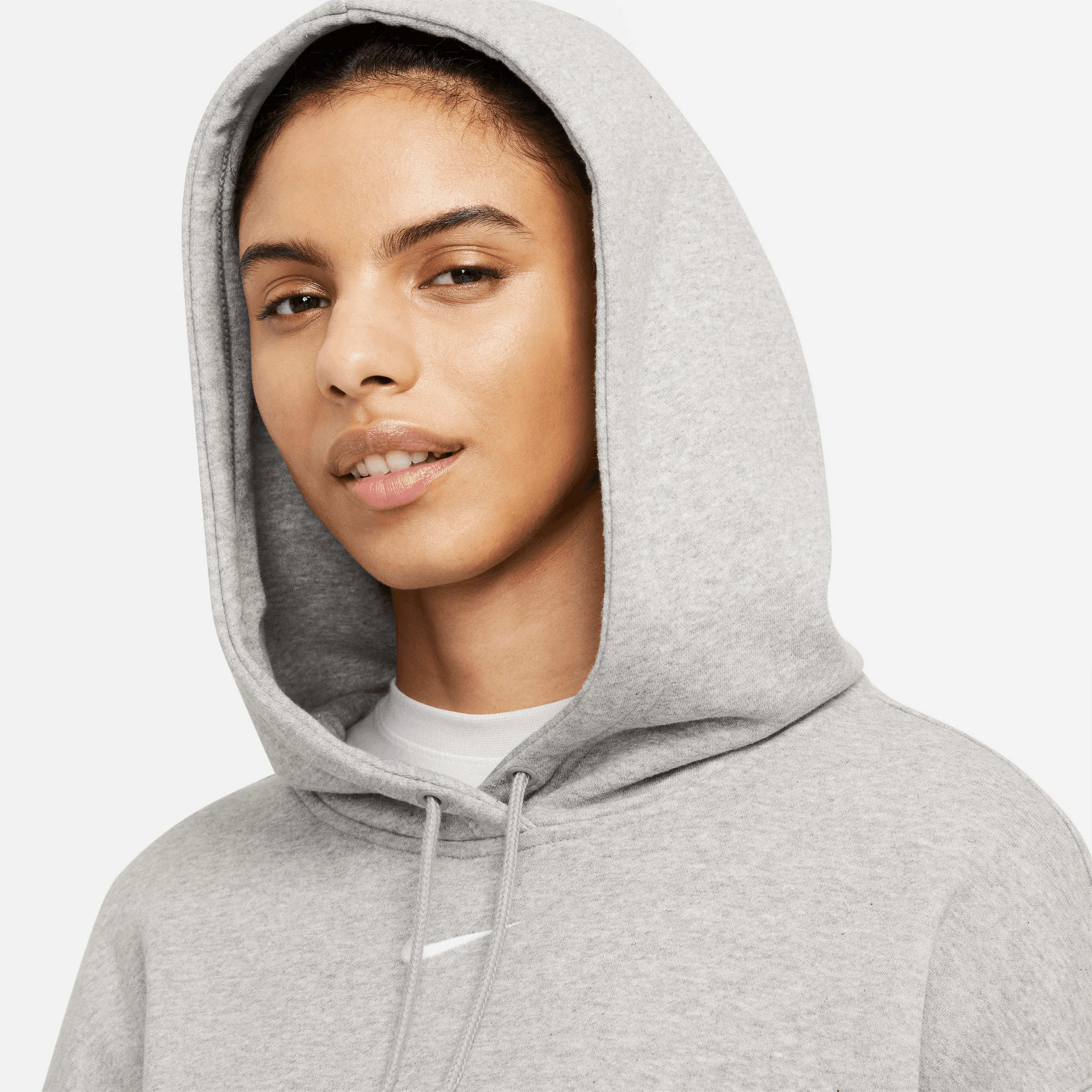 Nike Essential Kadın Gri Hoodie