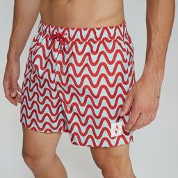 Skechers Swimwear M 5 inç Erkek Kırmızı Mayo Şort