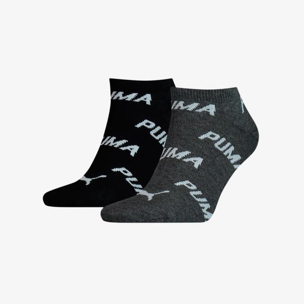 Puma Unisex Siyah/Beyaz 2'li Çorap