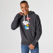 Champion X Peanuts Erkek Siyah Sweatshirt