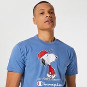 Champion X Peanuts Erkek Mavi T-Shirt