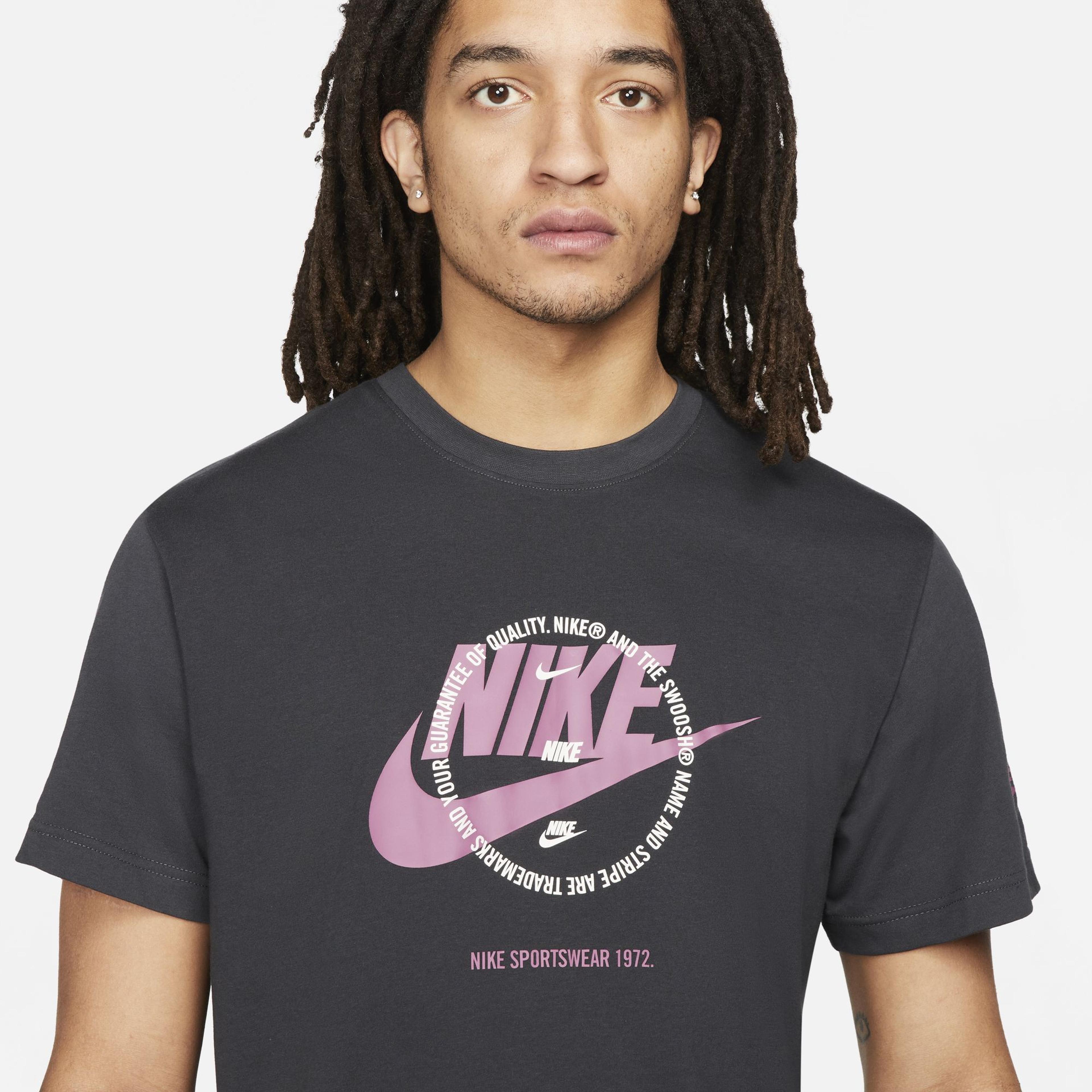 Nike Sportswear Erkek Gri T-shirt