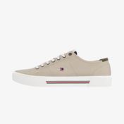 Tommy Hilfiger Core Corporate Canvas Erkek Bej Sneaker