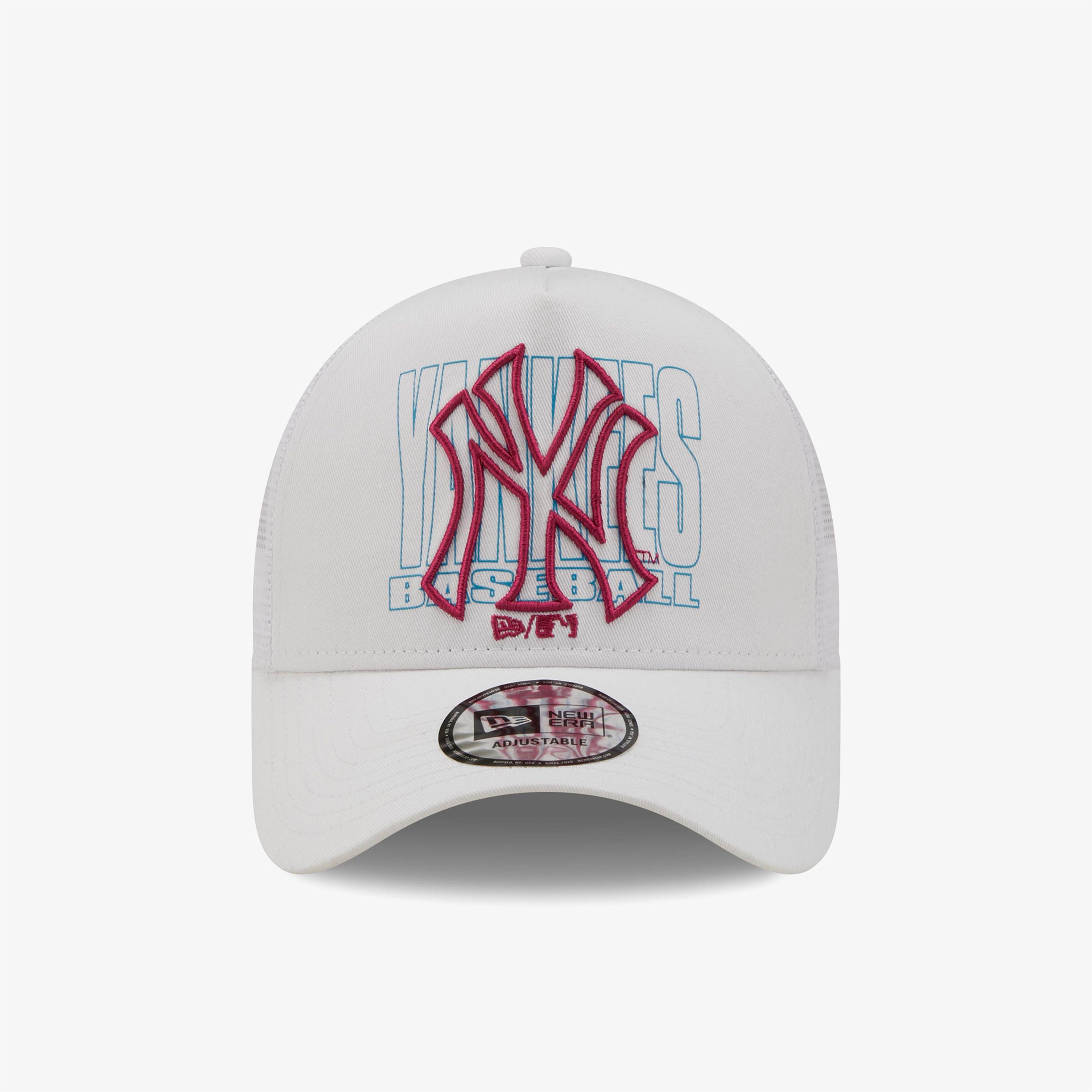 New Era New York Yankees Logo A-Frame Unisex Beyaz Şapka