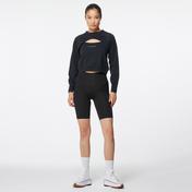 Converse Twisted Knits Cut Out Top Kadın Siyah Sweatshirt
