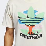 adidas Trefoil Tree Erkek Beyaz T-Shirt