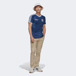 adidas Graphics Mellow Ride Club 3-Stripes Erkek Lacivert T-Shirt