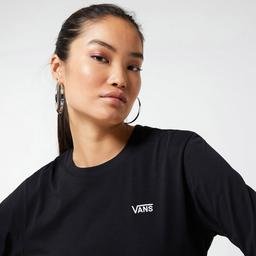 Vans Junior V Crop Kadın Siyah T-Shirt