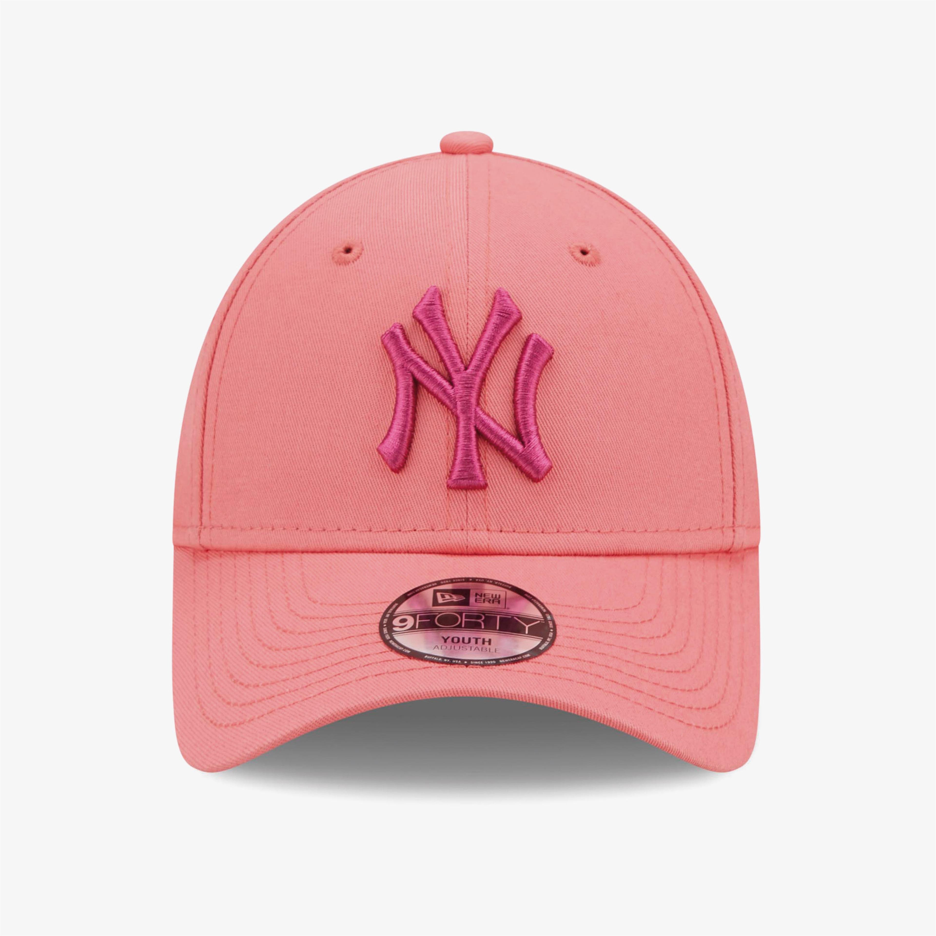 New Era New York Yankees League Essential Çocuk Pembe Şapka