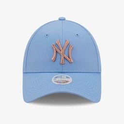 New Era New York Yankees Wmns Metallic Logo Unisex Mavi Şapka