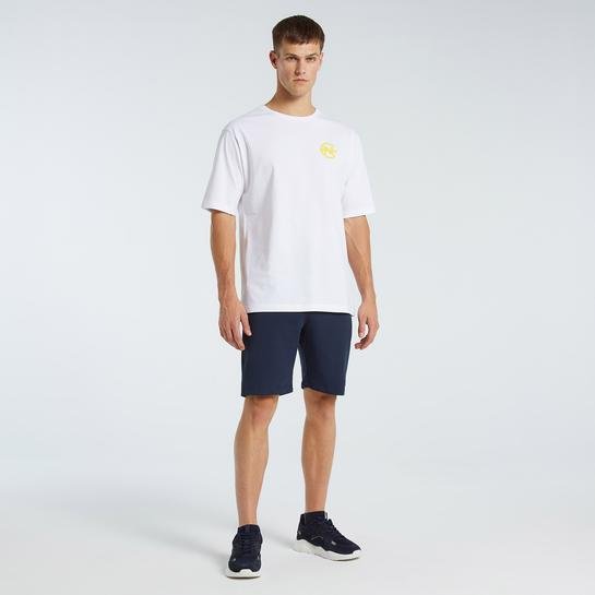 Nautica Erkek Beyaz Oversize Kısa Kollu T-Shirt