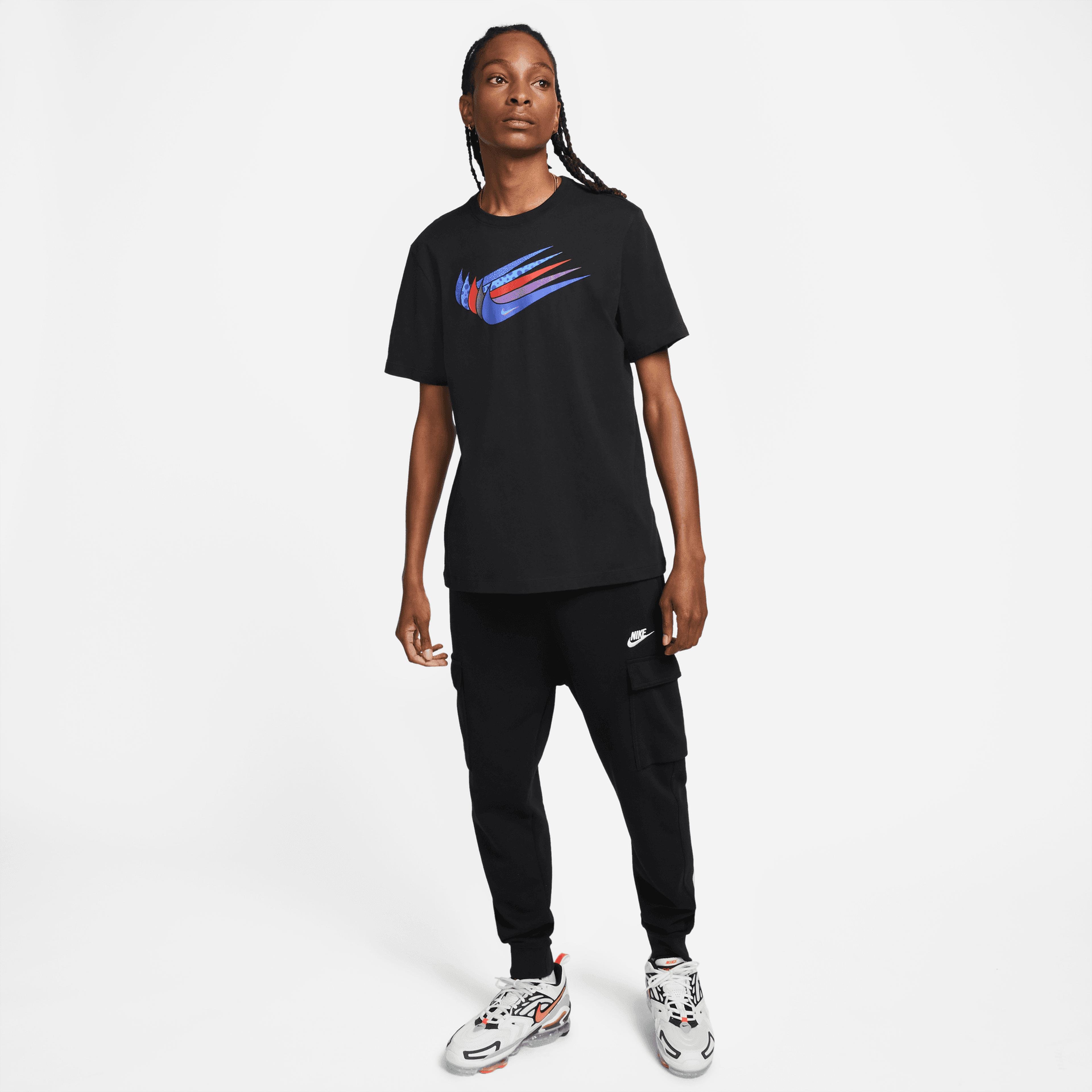 Nike Sportswear Swoosh Erkek Siyah T-Shirt