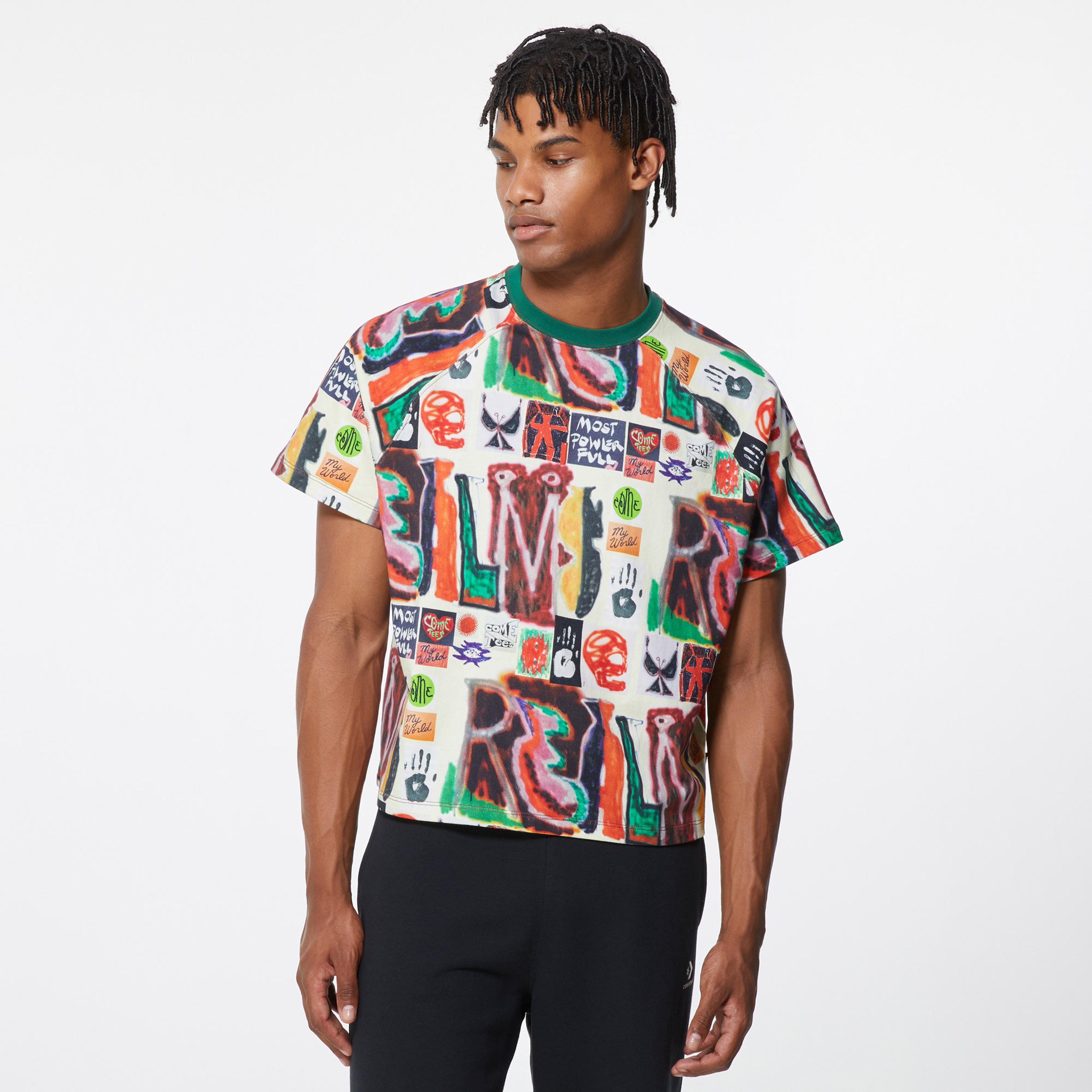 Converse Come Tees Realms And Realities Unisex Renkli T-Shirt