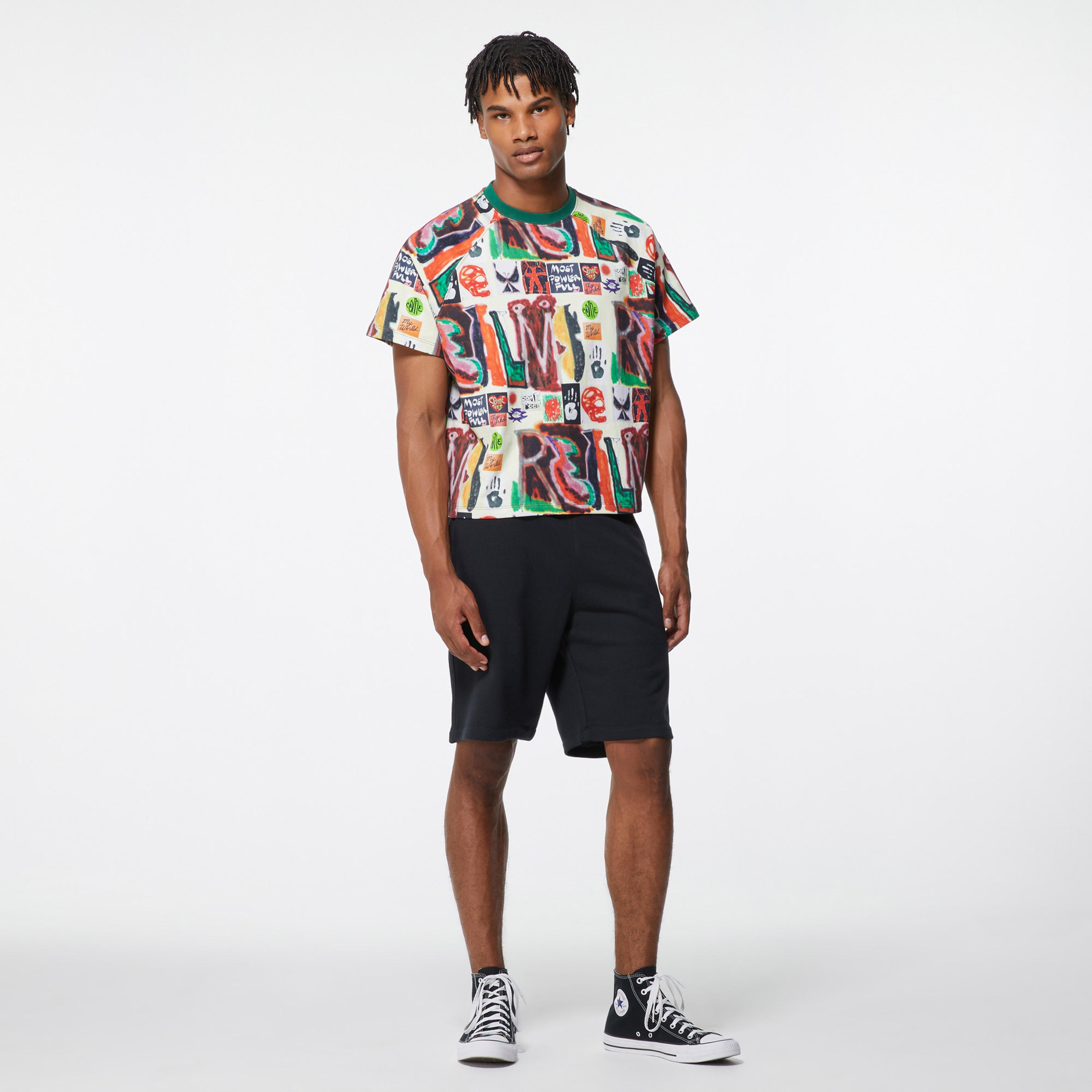 Converse Come Tees Realms And Realities Unisex Renkli T-Shirt