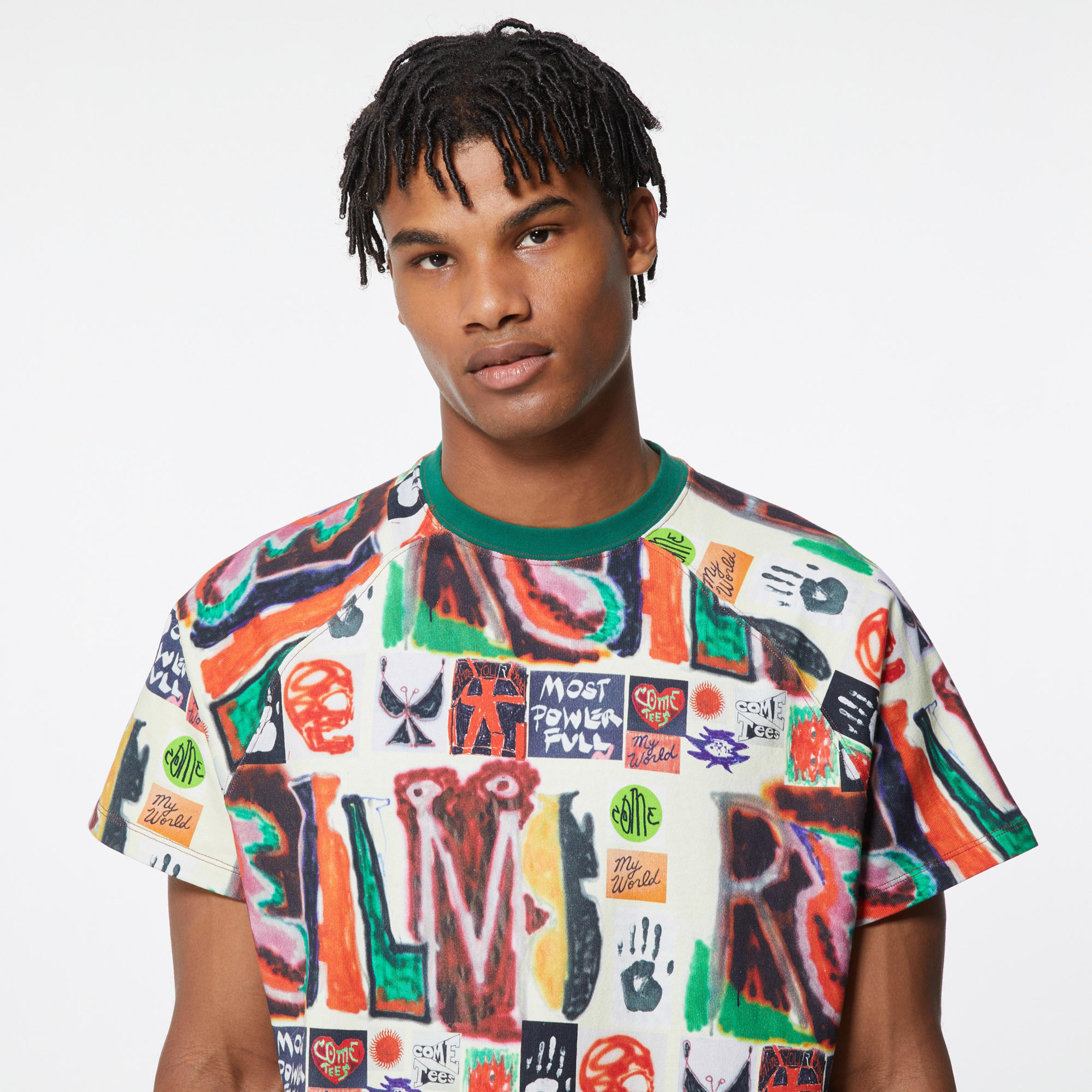 Converse Come Tees Realms And Realities Unisex Renkli T-Shirt