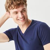 Lacoste Erkek Regular Fit V Yaka Lacivert T-Shirt