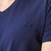 Lacoste Erkek Regular Fit V Yaka Lacivert T-Shirt