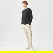 Lacoste Erkek Regular Fit Uzun Kollu Bisiklet Yaka Siyah T-Shirt