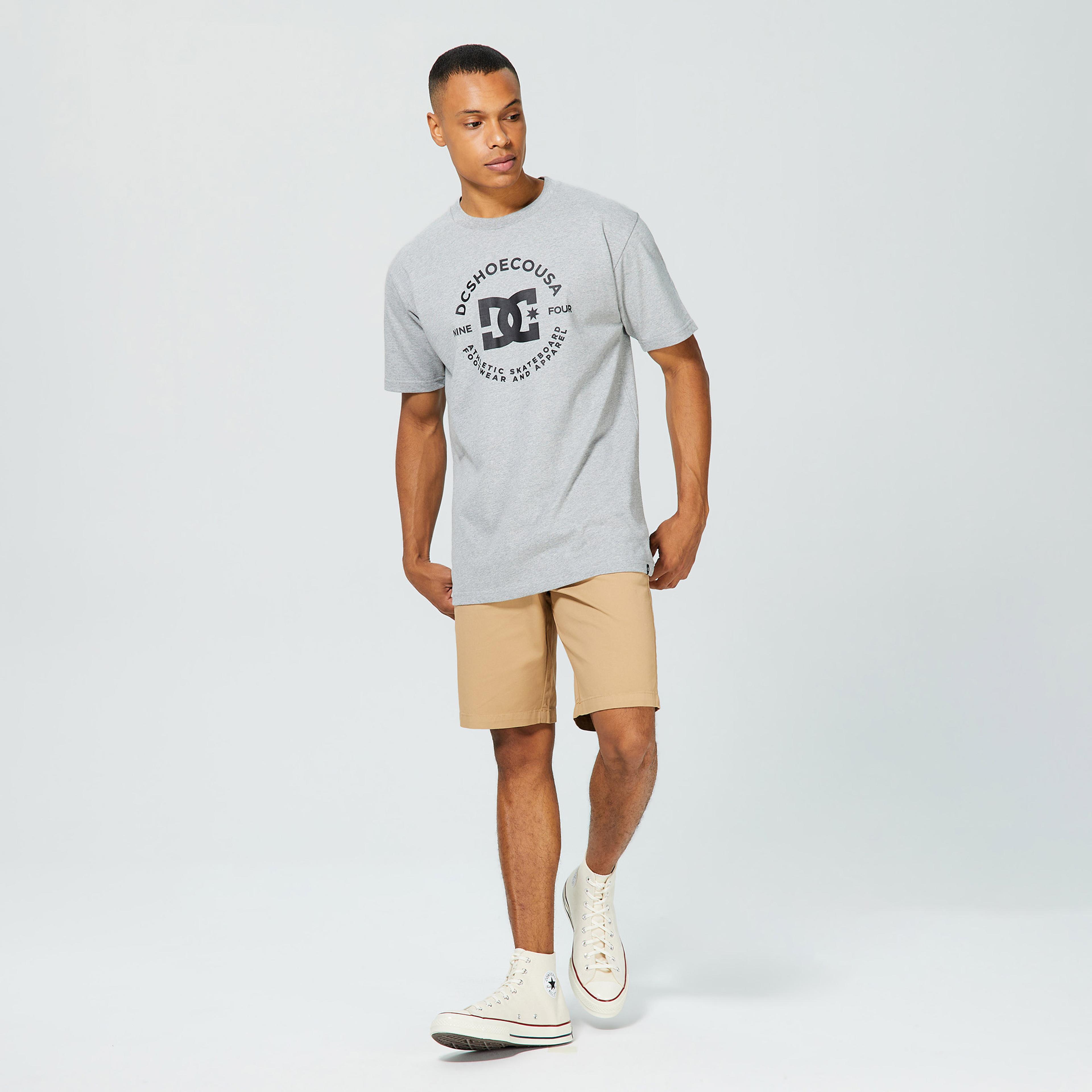 DC Star Pilot Hss Erkek Gri T-Shirt