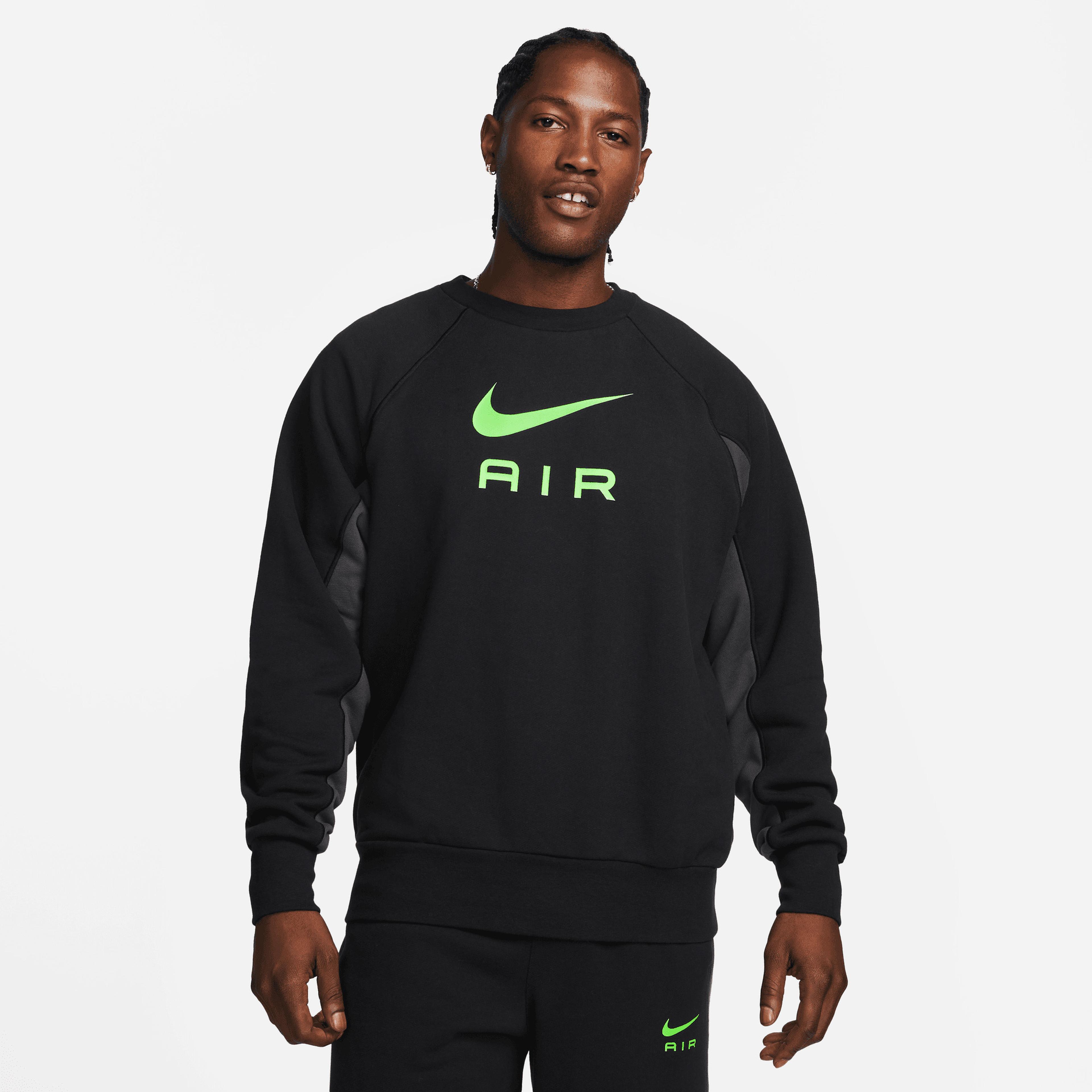 Nike Sportswear Air Erkek Siyah Sweatshirt