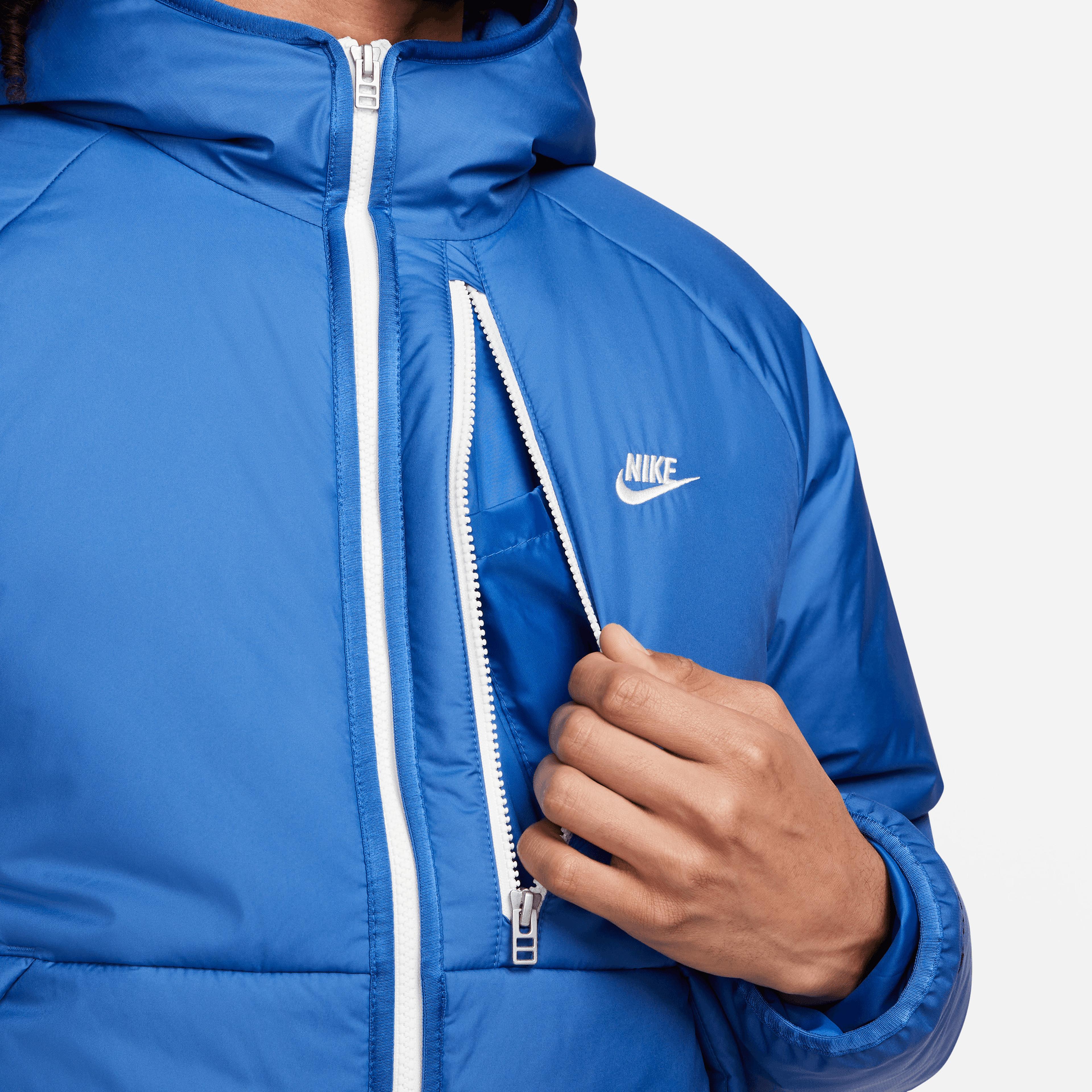 Nike Sportswear Therma-FIT Legacy Erkek Kapüşonlu Mavi Mont