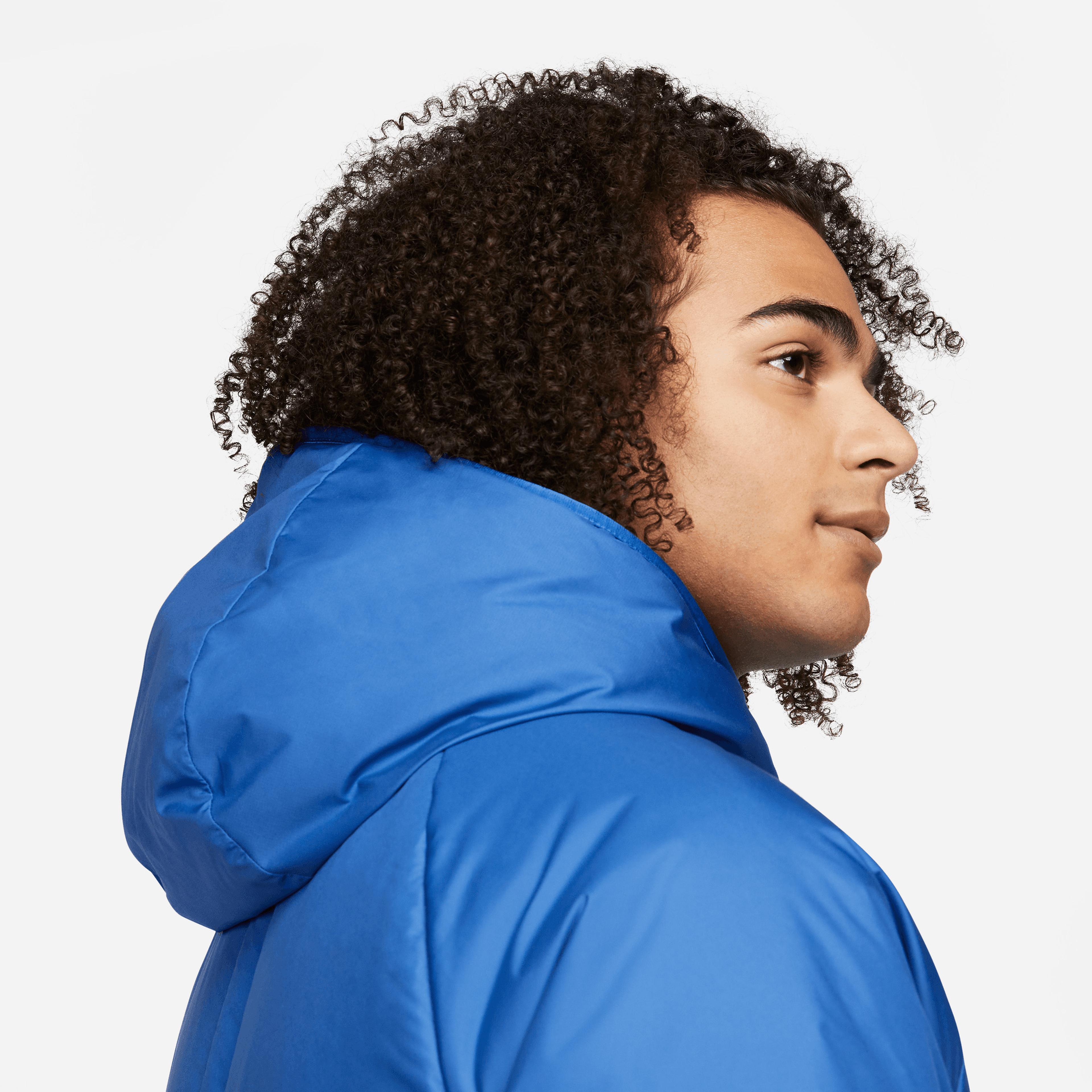 Nike Sportswear Therma-FIT Legacy Erkek Kapüşonlu Mavi Mont