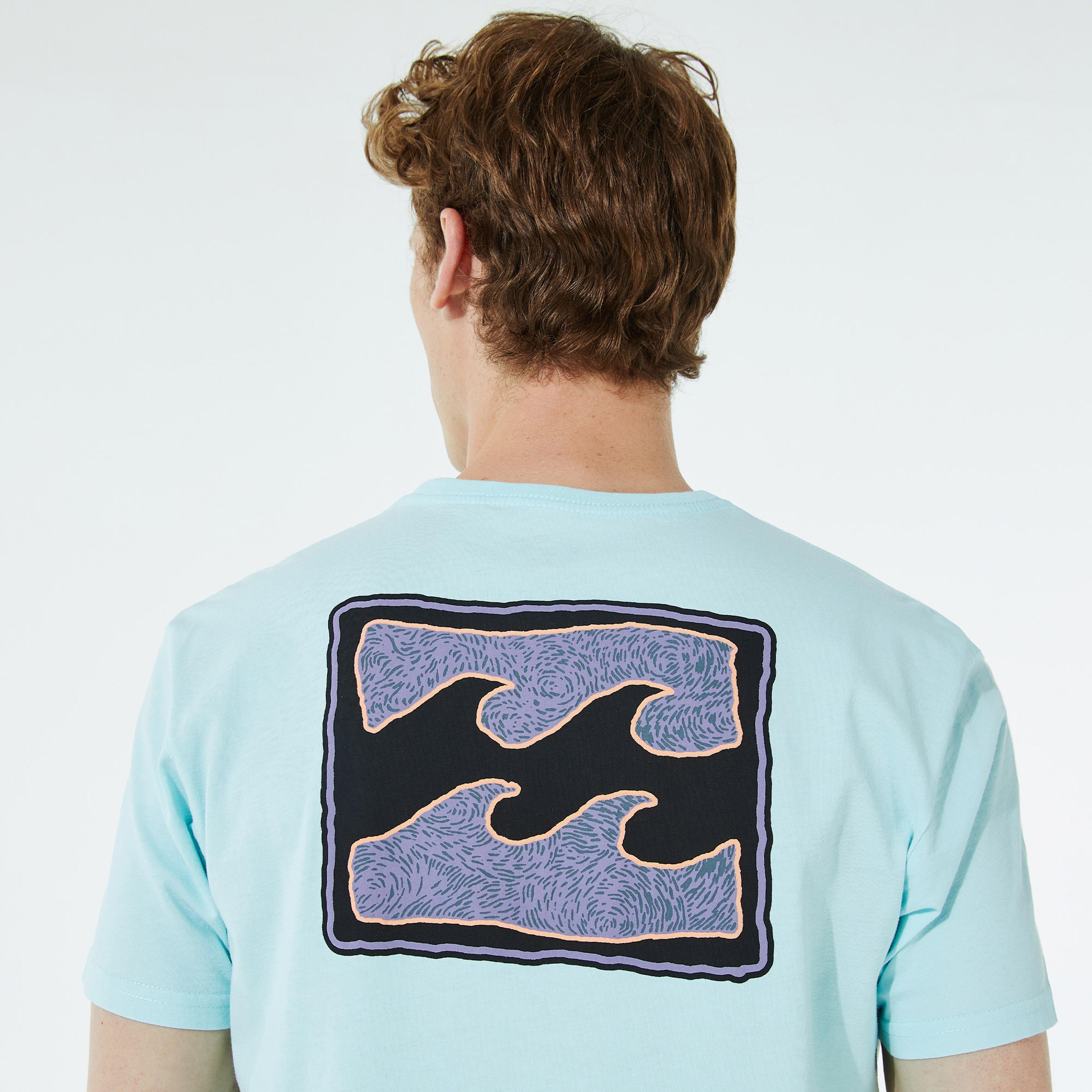 Billabong Crayon Wave Erkek Mavi T-shirt