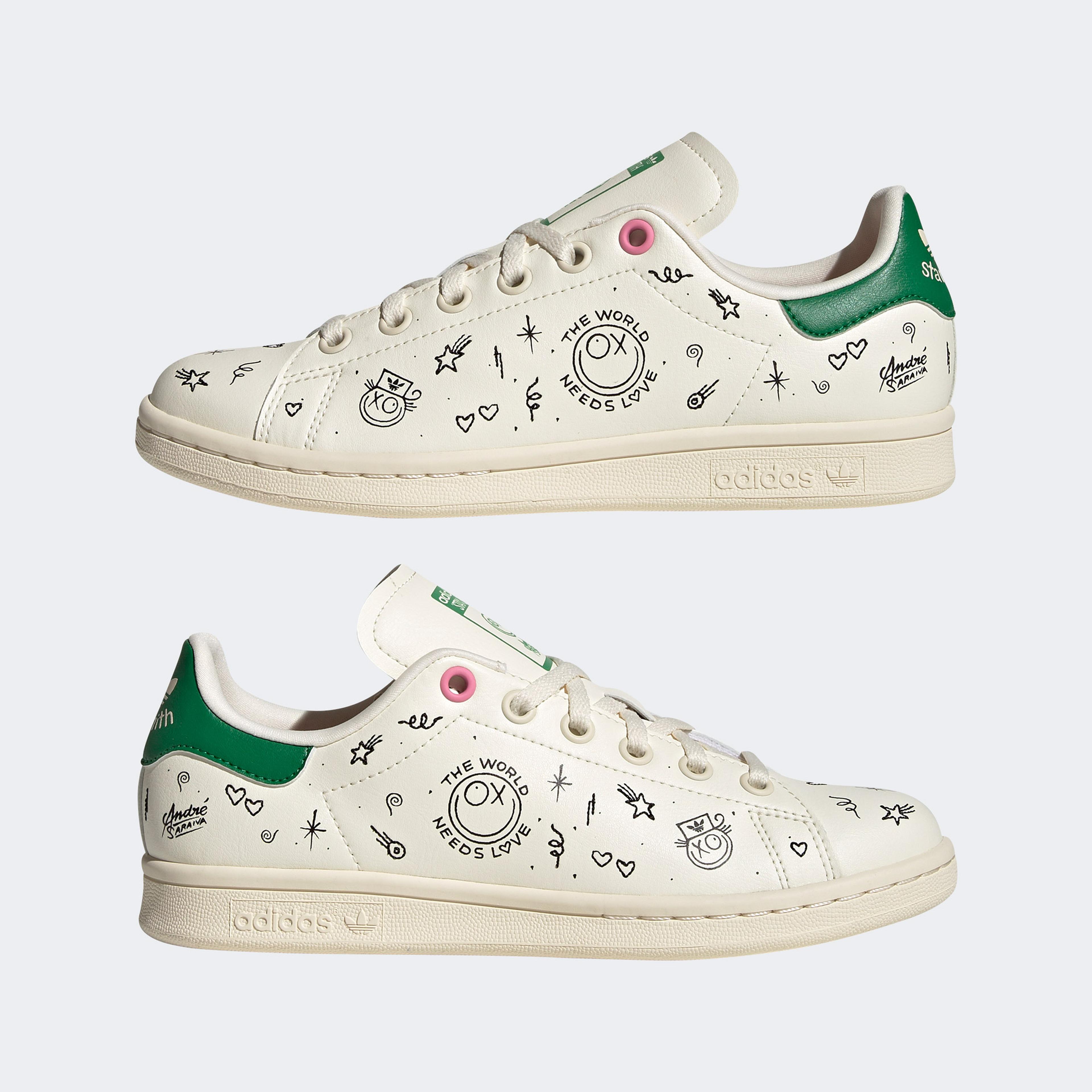 adidas Stan Smith x André Saraiva Unisex Krem Spor Ayakkabı