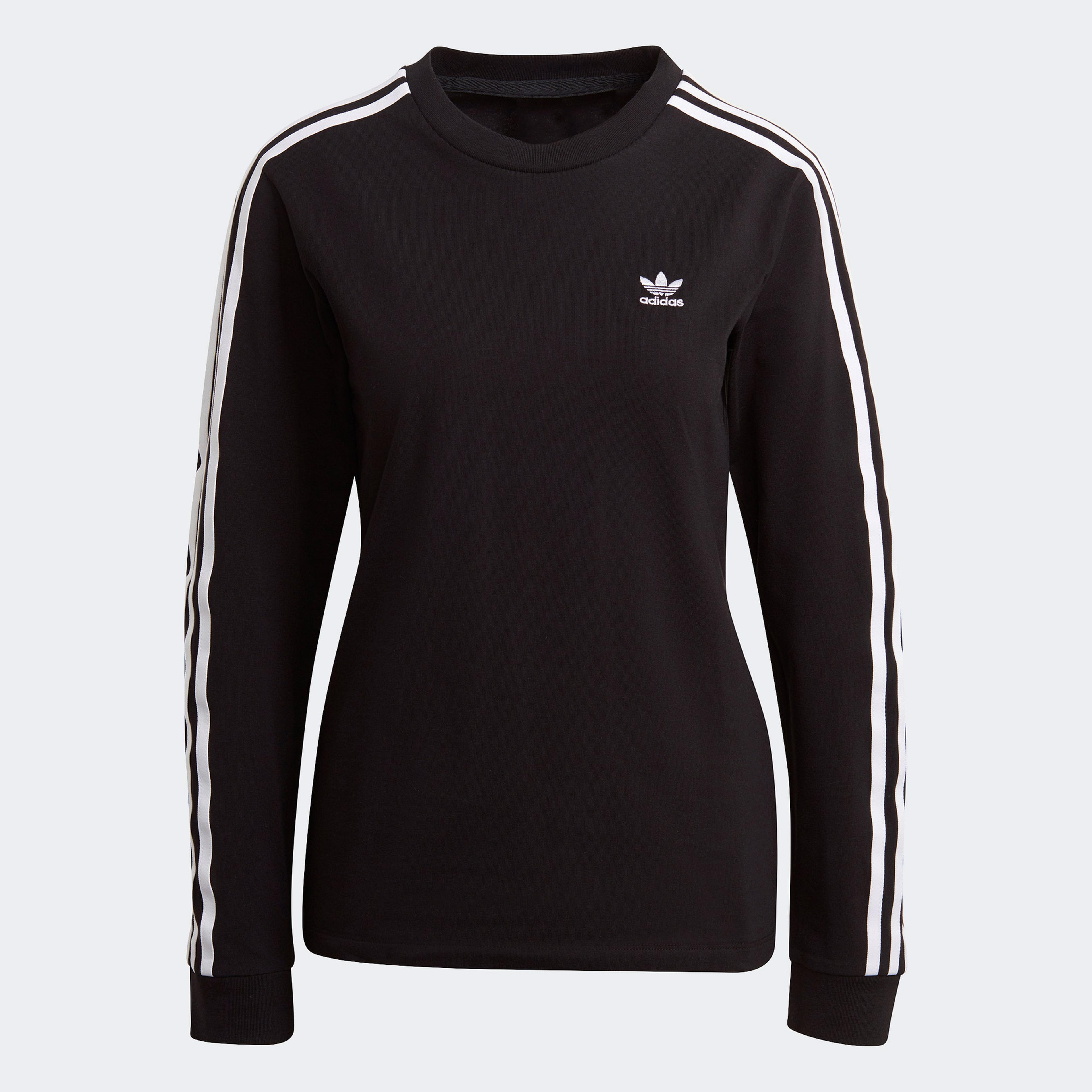 adidas Adicolor Classics 3 Stripes Kadın Siyah T-Shirt