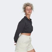 adidas Cropped Half-Zip Kadın Siyah Sweatshirt