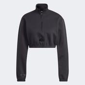 adidas Cropped Half-Zip Kadın Siyah Sweatshirt