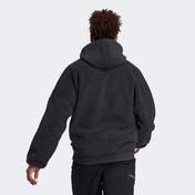 adidas Polar Fleece Full-Zip Hoodie Erkek Siyah Sweatshirt