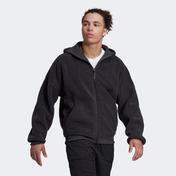 adidas Polar Fleece Full-Zip Hoodie Erkek Siyah Sweatshirt