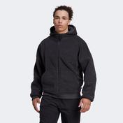 adidas Polar Fleece Full-Zip Hoodie Erkek Siyah Sweatshirt