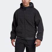 adidas Polar Fleece Full-Zip Hoodie Erkek Siyah Sweatshirt