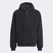 adidas Polar Fleece Full-Zip Hoodie Erkek Siyah Sweatshirt