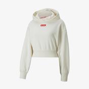 Puma X Coca Cola Cropped Kadın Krem Rengi Sweatshirt