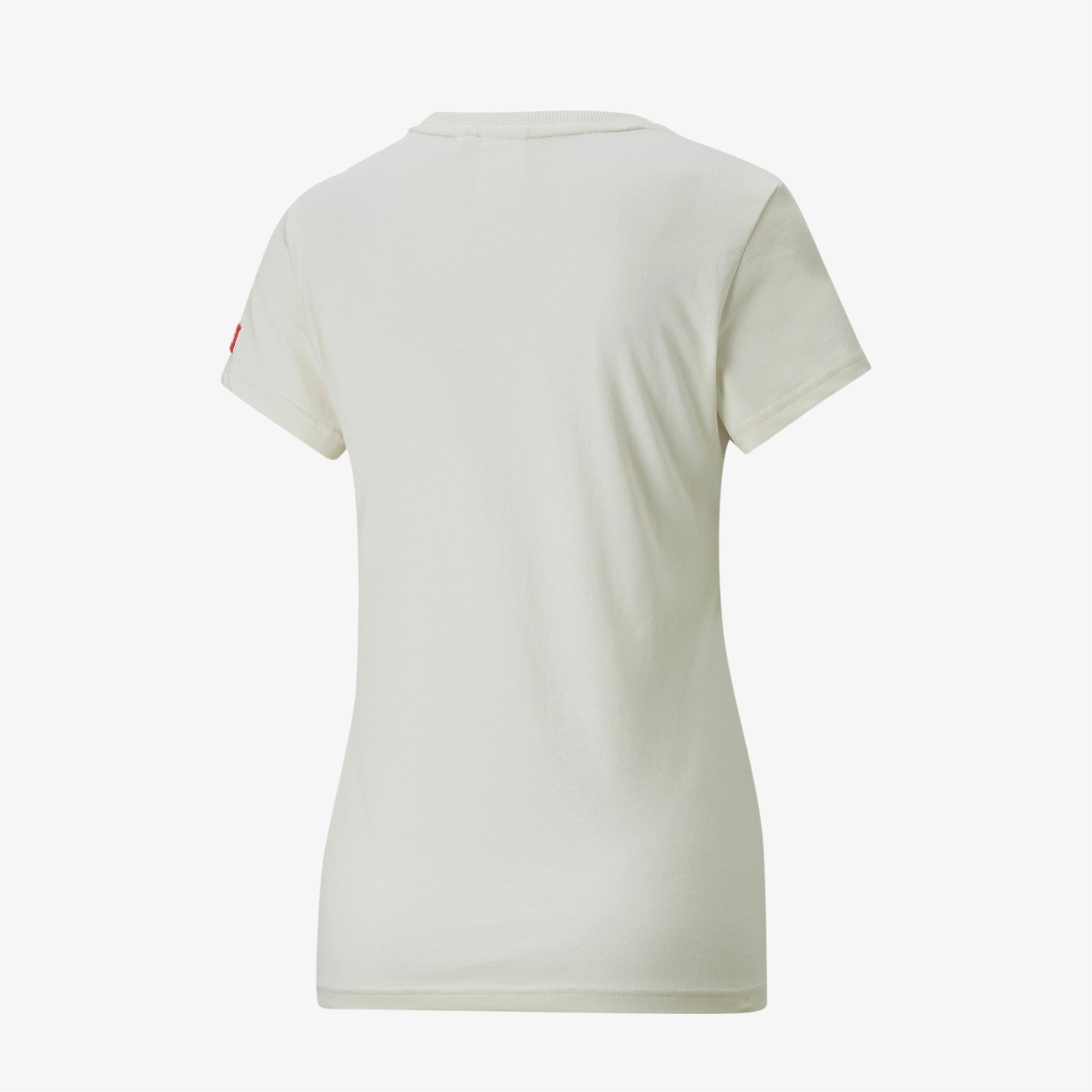 Puma X Coca Cola Kadın Krem Rengi T-Shirt