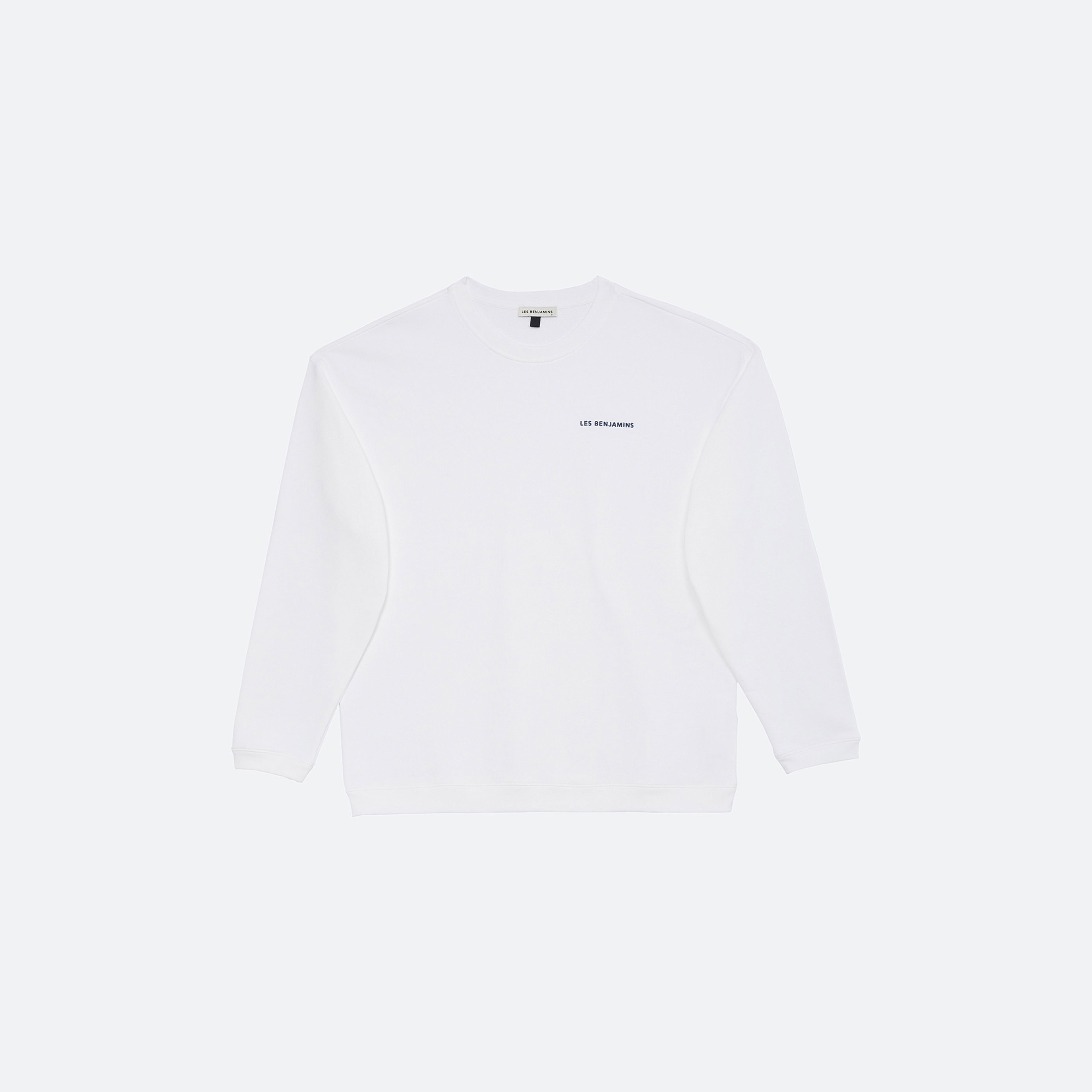 Les Benjamins Essentials Erkek Beyaz Sweatshirt