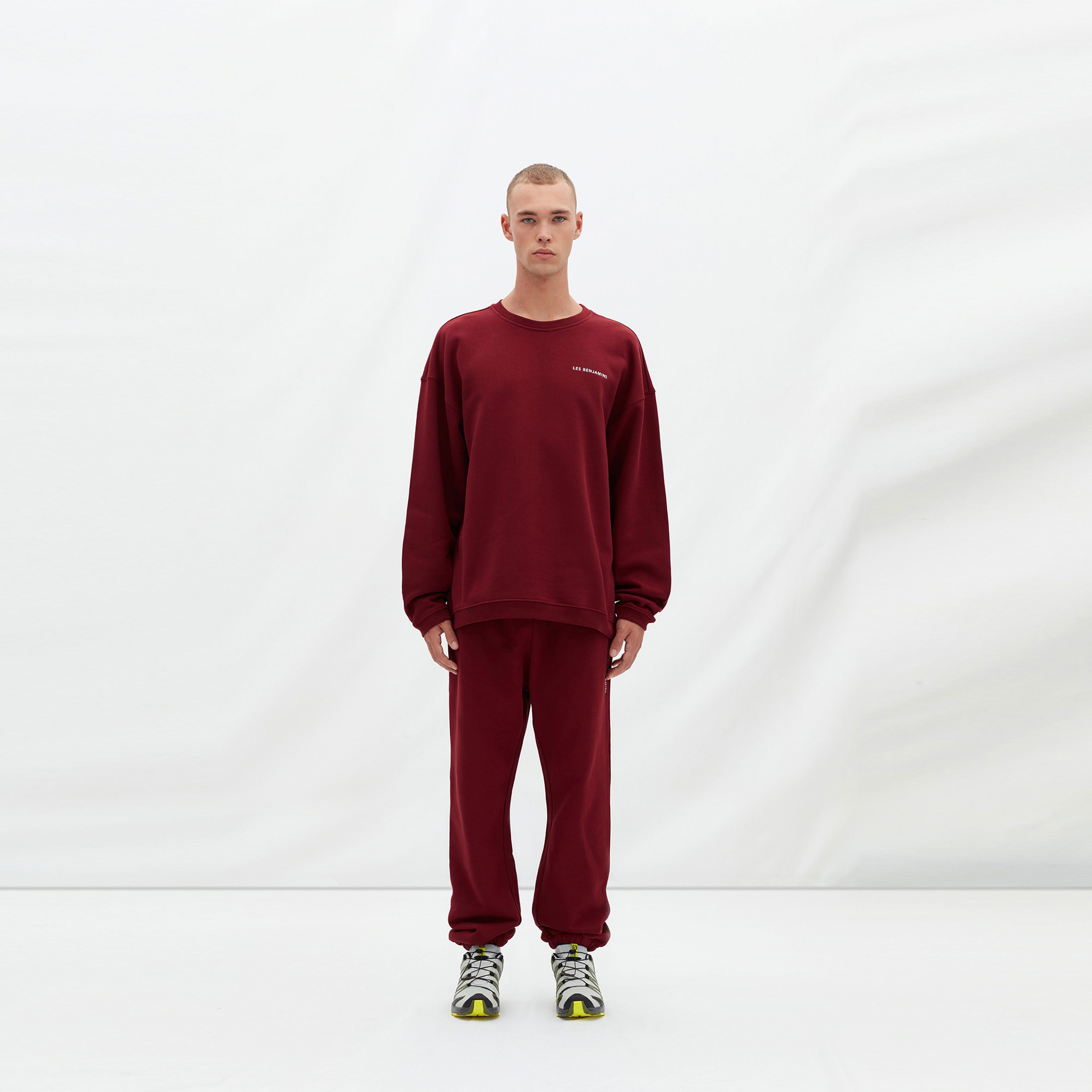 Les Benjamins Essentials Erkek Bordo Sweatshirt