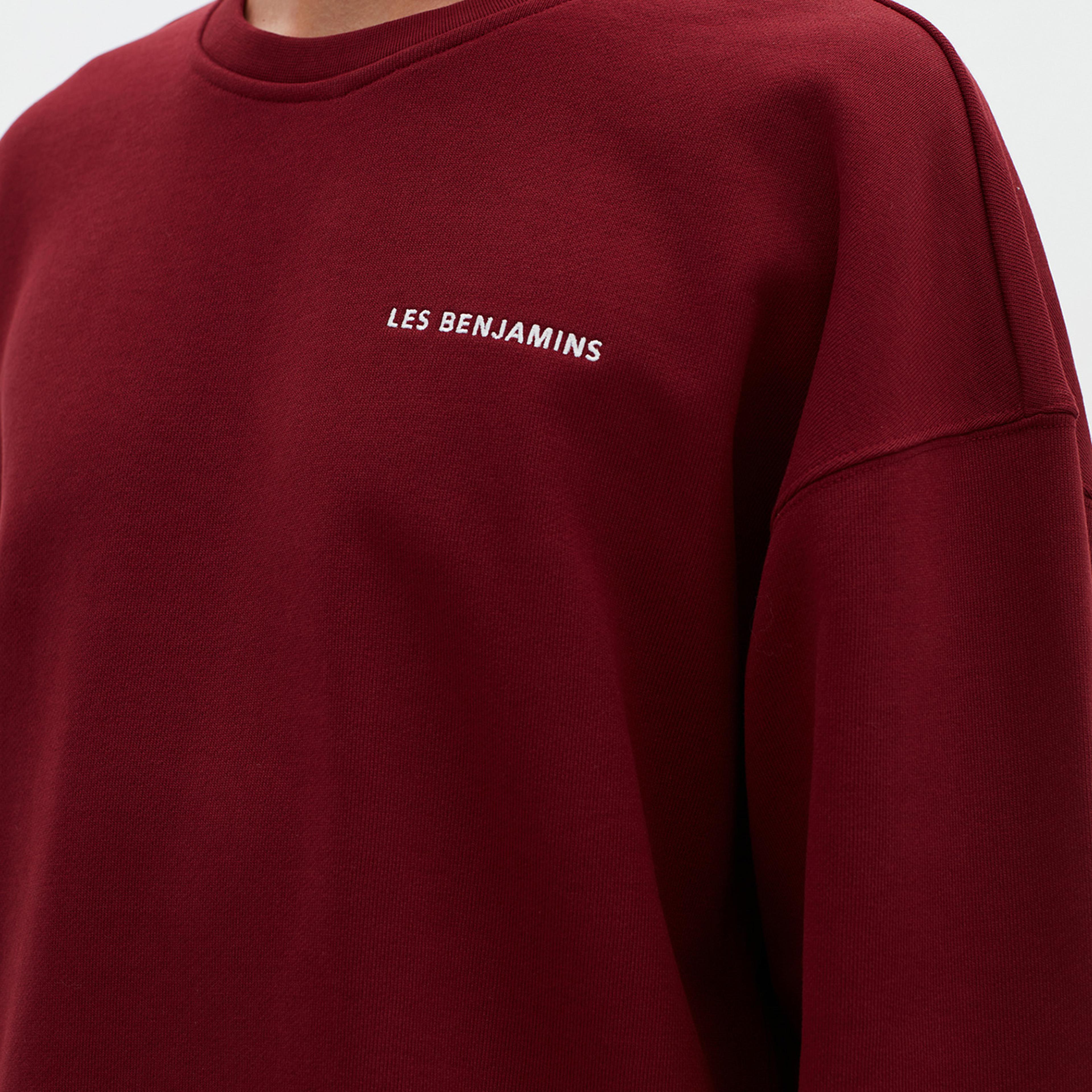 Les Benjamins Essentials Erkek Bordo Sweatshirt