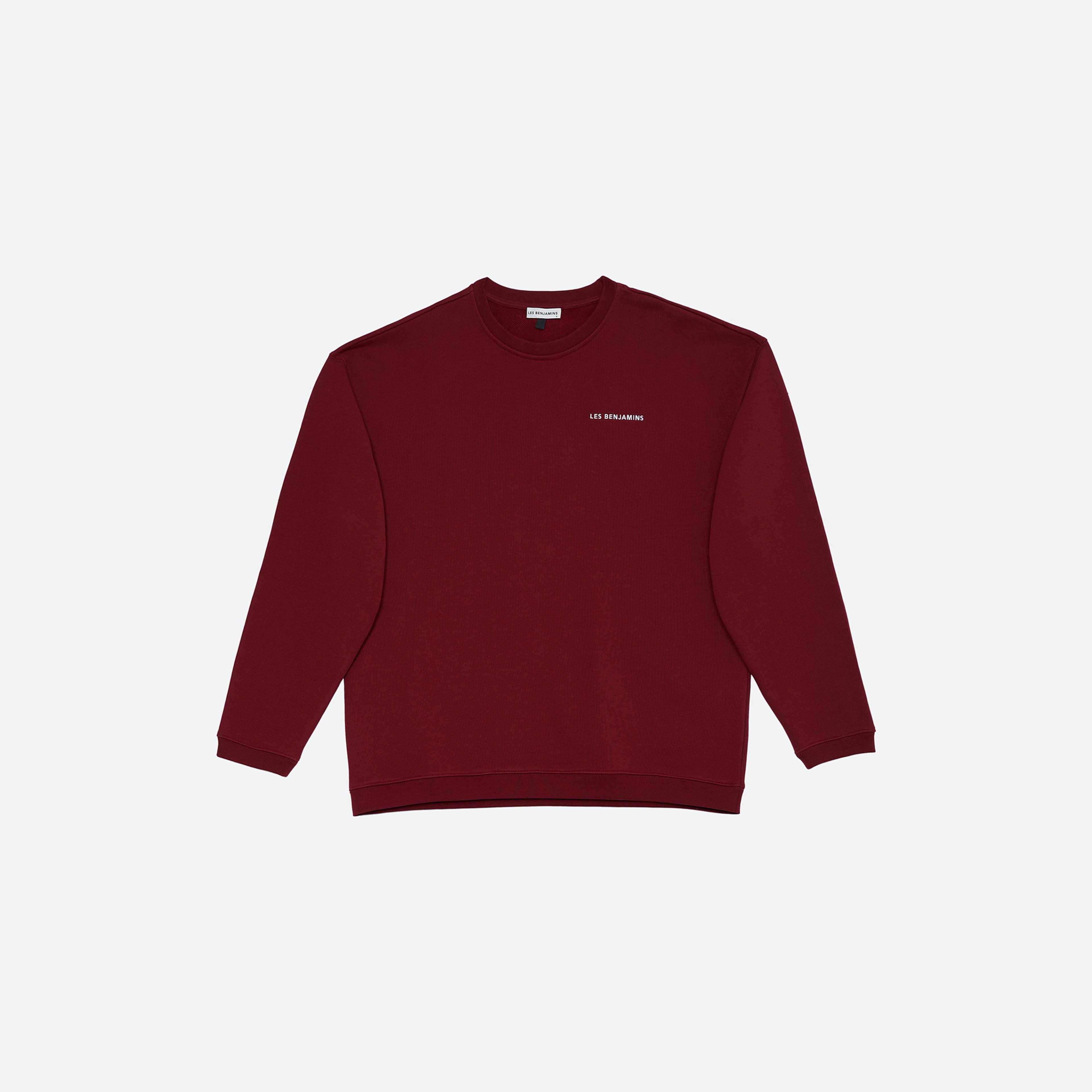 Les Benjamins Essentials Erkek Bordo Sweatshirt